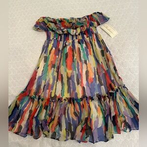 Silk size medium Shoshanna strapless dress new with tags